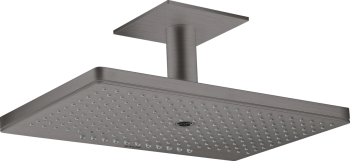  - AXOR ShowerSolutions Deszczownica 46 x 30cm 3jet z przyłączem sufitowym Czarny Chrom Szczotkowany 35281340 - 35281340 - Łazienki Szydłowski