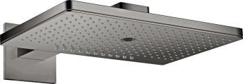  - AXOR ShowerSolutions deszczownica  prysznicowa 460/300 3 jet z ramieniem prysznicowym czarny chrom polerowany 35282330 - 35282330 - Łazienki Szydłowski