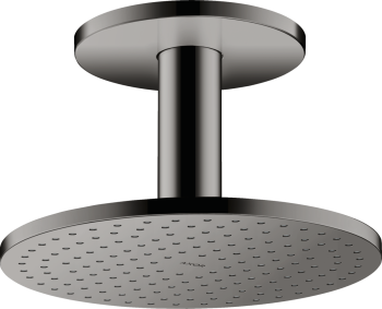  - AXOR ShowerSolutions Głowica prysznicowa 250 2jet do montażu w suficie Czarny Chrom Polerowany 35297330 - 35297330 - Łazienki Szydłowski