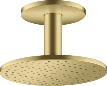  - AXOR ShowerSolutions Głowica prysznicowa 250 2jet do montażu w suficie mosiądz szczotkowany 35297950 - 35297950 U - Łazienki Szydłowski