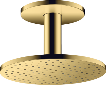  - AXOR ShowerSolutions Deszczownica 25cm 2jet do montażu w suficie Złoty Optyczny Polerowany 35297990 - 35297990 - Łazienki Szydłowski