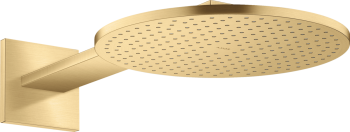  - AXOR ShowerSolutions Deszczownica prysznicowa 30 cm 1jet z ramieniem prysznicowym złoty optyczny szczotkowany 35300250 - 35300250 U - Łazienki Szydłowski