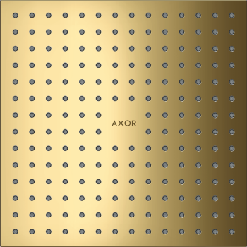 - AXOR ShowerSolutions Deszczownica 25 x 25 cm 2jet do montażu w suficie złoty optyczny polerowany 35313990 - 35313990 U - Łazienki Szydłowski
