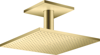  - AXOR ShowerSolutions Głowica prysznicowa 300/200 1jet z przyłączem sufitowym mosiądz szczotkowany 35316950 - 35316950 - Łazienki Szydłowski