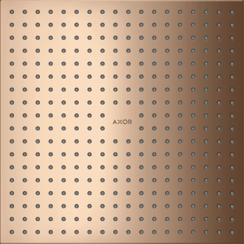  - AXOR ShowerSolutions Deszczownica prysznicowa 30 x 30 cm 1jet do montażu w suficie czerwone złoto polerowane 35317300 - 35317300 - Łazienki Szydłowski