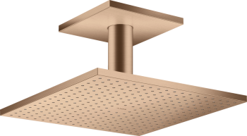  - AXOR ShowerSolutions Głowica prysznicowa 300/300 2jet z przyłączem sufitowym czerwone złoto szczotkowane 35320310 - 35320310 - Łazienki Szydłowski