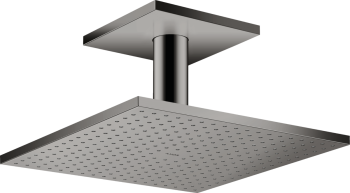  - AXOR ShowerSolutions Głowica prysznicowa 30 x 30 cm  2jet z przyłączem sufitowym czarny chrom polerowany 35320330 - 35320330 - Łazienki Szydłowski