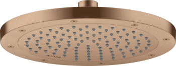 - AXOR ShowerSolutions Deszczownica prysznicowa 24,5 cm 1jet EcoSmart czerwone złoto szczotkowane 35381310 - 35381310 - Łazienki Szydłowski