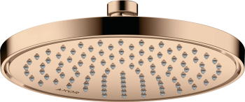  - AXOR ShowerSolutions Głowica prysznicowa 220 1jet EcoSmart czerwone złoto polerowane 35383300 - 35383300 - Łazienki Szydłowski