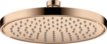  - AXOR ShowerSolutions Głowica prysznicowa 220 1jet EcoSmart+ czerwone złoto polerowane 35388300 - 35388300 - Łazienki Szydłowski