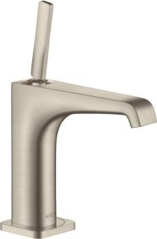 - AXOR Citterio E bateria umywalkowa 130 z uchwytem Pin i niezamykanym kompletem odpływowym nikiel szczotkowany 36101820 - 36101820 U - Łazienki Szydłowski