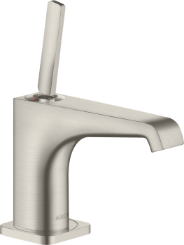 - AXOR Citterio E Jednouchwytowa bateria umywalkowa 90 do małych umywalek z uchwytem Pin i niezamykanym kompletem odpływowym stal szlachetna optyczna 36102800 - 36102800 - Łazienki Szydłowski