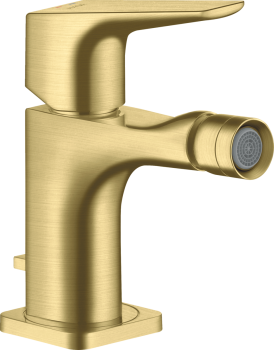 - AXOR Citterio E Jednouchwytowa bateria bidetowa z kompletem odpływowym z cięgłem mosiądz szczotkowany 36121950 - 36121950 U - Łazienki Szydłowski