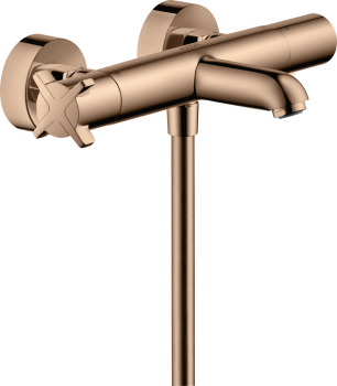 - AXOR Citterio E Bateria wannowa, termostatyczna, natynkowa czerwony złoty polerowany 36140300 - 36140300 - Łazienki Szydłowski