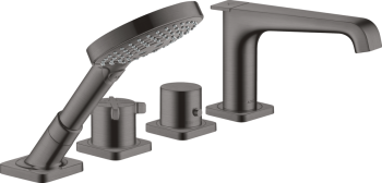 - AXOR Citterio E 4-otworowa bateria wannowa, termostatyczna do montażu na cokole z płytek 36410340 - 36410340 - Łazienki Szydłowski