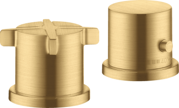 - AXOR Citterio E 2-otworowa bateria termostatyczna na brzeg wanny złoty optyczny szczotkowany 36412250 - 36412250 - Łazienki Szydłowski