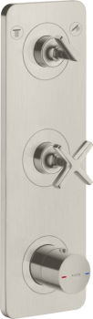  - AXOR Citterio E Moduł termostatyczny 380/120 do 2 odbiorników z płytką, podtynkowy stal szlachetna optyczna 36703800 - 36703800 - Łazienki Szydłowski