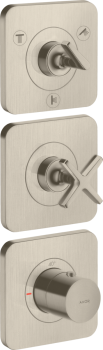  - AXOR Citterio E Moduł termostatyczny 380/120 do 3 odbiorników z rozetami, nikiel szczotkowany 36704820 - 36704820 - Łazienki Szydłowski
