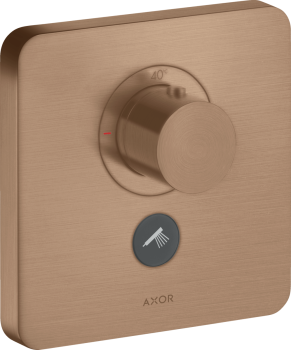  - AXOR ShowerSelect Bateria termostatyczna HighFlow do 1 odbiornika z dodatkowym wyjściem, softsquare, czerwone złoto szczotkowane 36706310 - 36706310 - Łazienki Szydłowski