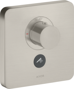  - AXOR ShowerSelect Bateria termostatyczna HighFlow do 1 odbiornika z dodatkowym wyjściem, softsquare, stal szlachetna optyczna 36706800 - 36706800 - Łazienki Szydłowski