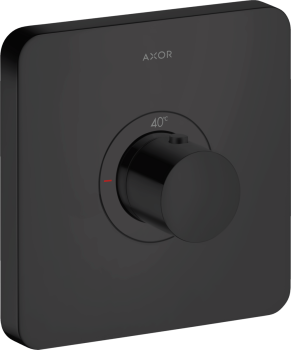 - AXOR ShowerSelect Bateria termostatyczna HighFlow, softsquare, podtynkowa czarny mat 36711670 - 36711670 - Łazienki Szydłowski