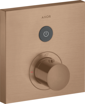  - AXOR ShowerSelect Bateria termostatyczna do 1 odbiornika, kwadratowa, podtynkowa czerwone złoto szczotkowane 36714310 - 36714310 - Łazienki Szydłowski