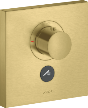- AXOR ShowerSelect Bateria termostatyczna HighFlow do 1 odbiornika z dodatkowym wyjściem, mosiądz szczotkowany 36716950 - 36716950 U - Łazienki Szydłowski
