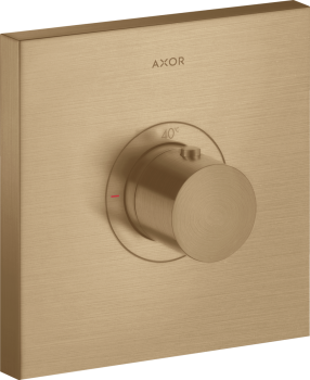 - AXOR ShowerSelect Bateria termostatyczna HighFlow, kwadratowa, podtynkowa brąz szczotkowany 36718140 - 36718140 - Łazienki Szydłowski