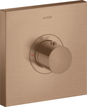  - AXOR ShowerSelect Bateria termostatyczna HighFlow, kwadratowa, podtynkowa czerwone złoto szczotkowane 36718310 - 36718310 - Łazienki Szydłowski