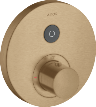  - AXOR ShowerSelect Bateria termostatyczna do 1 odbiornika, okrągła, podtynkowa brąz szczotkowany 36722140 - 36722140 U - Łazienki Szydłowski