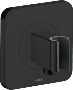 - AXOR Citterio E Przyłącze węża prysznicowego 120/120 z uchwytem, softsquare czarny mat 36724670 - 36724670 - Łazienki Szydłowski