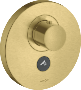 - AXOR ShowerSelect Bateria termostatyczna HighFlow do 1 odbiornika z dodatkowym wyjściem, mosiądz szczotkowany 36726950 - 36726950 U - Łazienki Szydłowski