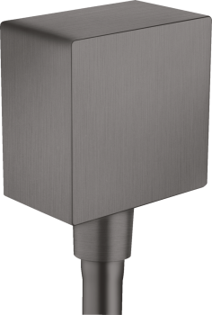 - AXOR ShowerSolutions Przyłącze węża kwadratowe Czarny Chrom Szczotkowany 36732340 - 36732340 - Łazienki Szydłowski