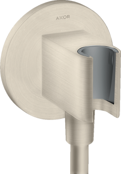 - AXOR ShowerSolutions Przyłącze węża prysznicowego z uchwytem, okrągłe nikiel szczotkowany 36733820 - 36733820 - Łazienki Szydłowski