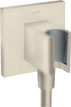 - AXOR ShowerSolutions Przyłącze węża prysznicowego z uchwytem, kwadratowe nikiel szczotkowany 36734820 - 36734820 - Łazienki Szydłowski