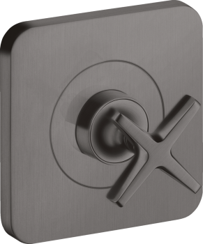 - AXOR Citterio E Zawór odcinający 12 x 12 cm, podtynkowy czarny chrom szczotkowany 36771340 - 36771340 - Łazienki Szydłowski