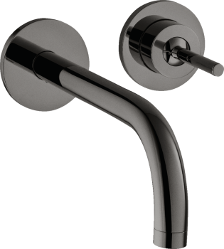  - AXOR Uno bateria umywalkowa z wylewką 22,5 cm Czarny Chrom Polerowany 38116330 - 38116330 U - Łazienki Szydłowski