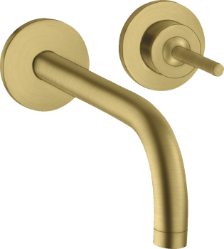 - AXOR Uno bateria umywalkowa z wylewką 22,5 cm mosiądz szczotkowany 38116950 - 38116950 - Łazienki Szydłowski