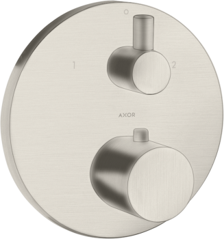  - AXOR Uno Bateria termostatyczna  do 2 odbiorników, stal szlachetna optyczna 38720800 - 38720800 - Łazienki Szydłowski