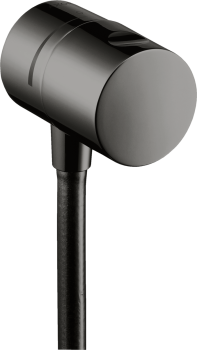  - AXOR Uno Przyłącze węża z zaworem odcinającym Czarny Chrom Polerowany 38882330 - 38882330 - Łazienki Szydłowski