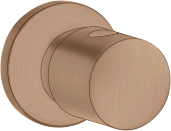 - AXOR Uno Zawór odcinający, podtynkowy czerwone złoto szczotkowane 38976310 - 38976310 - Łazienki Szydłowski