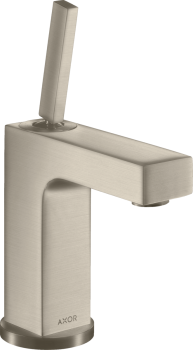  - AXOR Citterio Jednouchwytowa bateria umywalkowa 110 z uchwytem Pin i kompletem odpływowym z cięgłem nikiel szczotkowany 39010820 - 39010820 U - Łazienki Szydłowski