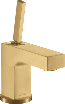 - AXOR Citterio Jednouchwytowa bateria umywalkowa 80 do małych umywalek złoty optyczny szczotkowany 39015250 - 39015250 U - Łazienki Szydłowski