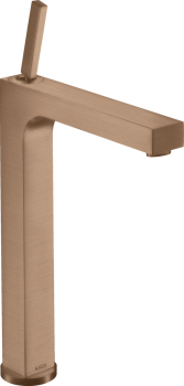  - AXOR Citterio bateria umywalkowa 280 do umywalek nablatowych z kompletem odpływowym z cięgłem czerwone złoto szczotkowane 39020310 - 39020310 - Łazienki Szydłowski