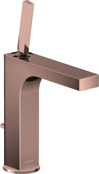  - AXOR Citterio bateria umywalkowa 160 z uchwytem Pin i kompletem odpływowym z cięgłem czerwone złoto polerowane 39031300 - 39031300 - Łazienki Szydłowski
