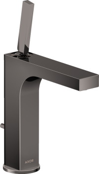  - AXOR Citterio bateria umywalkowa 160 z uchwytem Pin i kompletem odpływowym z cięgłem czarny chrom polerowany 39031330 - 39031330 - Łazienki Szydłowski