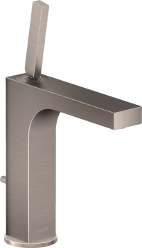  - AXOR Citterio bateria umywalkowa 160 z uchwytem Pin i kompletem odpływowym z cięgłem stal szlachetna optyczna 39031800 - 39031800 - Łazienki Szydłowski