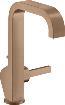  - AXOR Citterio bateria umywalkowa 190 z uchwytem Pin i kompletem odpływowym z cięgłem czerwone złoto szczotkowane 39034310 - 39034310 - Łazienki Szydłowski