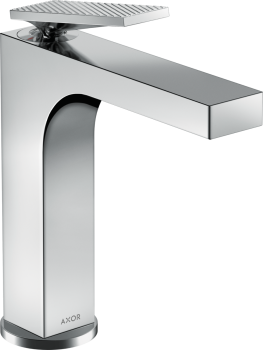  - AXOR Citterio Jednouchwytowa bateria umywalkowa 160 z niezamykanym kompletem odpływowym, cięcie rombowe chrom 39081000 - 39081000 - Łazienki Szydłowski
