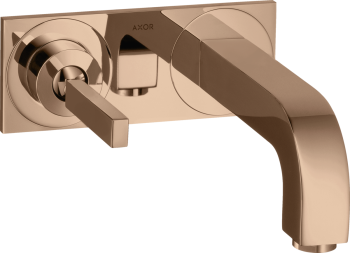 - AXOR Citterio Jednouchwytowa bateria umywalkowa z uchwytem Pin, wylewką 220 mm i płytką, ścienna, podtynkowa 39115300 - 39115300 - Łazienki Szydłowski